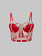 Handmade Rhinestone Sequin Bustier Camisole Top