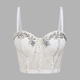 Handmade Rhinestone Sequin Bustier Camisole Top