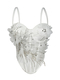 Handmade Floral Beaded Corset Open Back Camisole Top