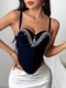 Beaded Cami Crop Top Corset Vest