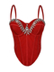 Beaded Cami Crop Top Corset Vest
