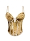 Stacked Print Camisole With Chest Pads Shaping Corset