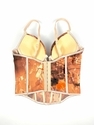 Stacked Print Camisole With Chest Pads Shaping Corset