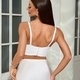 Perlen Quasten Fischbein Korsett Cami Top