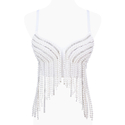 Beaded Tassel Fishbone Corset Cami Top
