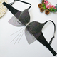 Iridescent Butterfly Rhinestone Fishnet Bustier Cami
