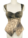Leopard print Leopard Print Ruched Corset Camisole Top