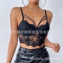 Spitzen-Transparentes-Push-Up-Cami-Vest für Damen