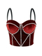 Velvet Pearl Camisole Corset Top Warm Layering Tube Top