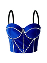 Velvet Pearl Camisole Corset Top Warm Layering Tube Top