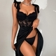 Lace Bodycon Slit Maxi Dress Set For Women