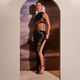 Sleeveless Slim Fit Slit Long Dress