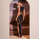 Sleeveless Slim Fit Slit Long Dress