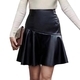 Women's High Waist Leather Skirt Slimming Versatile Half Skirt