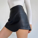 High Waist PU Leather Hip-Hugging Shorts