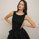 Sleeveless Patchwork Solid Color Summer Dress For Women