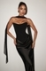 Textured Heavy Satin Skirt And Tube Top Two-Piece Set