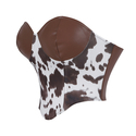 Kaffee-PU-Leder-Kuhprint-Corset-Taillentrainer-Top