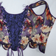 Vintage-Ölgemälde-Hof-Korsett-Bustier mit Stäben, Taillentrainer-Top