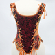 Vintage-Ölgemälde-Hof-Korsett-Bustier mit Stäben, Taillentrainer-Top