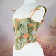 Chinesisches Vintage-Korsett mit Trägern, eng anliegendes Tanktop