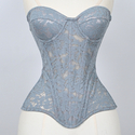 Strapless Fishbone Corset Formal Evening Dress
