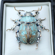 Siberian Beetle Corsage Brooch Insect Pin