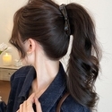 Leopard Print Acetate Bow Banana Hair Clip For Women