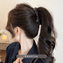 Leopard Print Acetate Bow Banana Hair Clip For Women