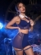Navy Blue Navy Blue Uniform Style Crop Top Pencil Skirt Lingerie Set
