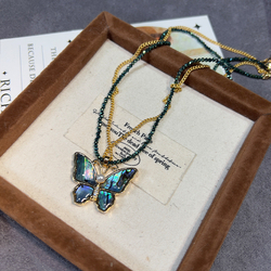 Flat Butterfly Necklace