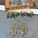 Natural Stone Dangle Earrings For Women S925 Sterling Silver