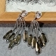 Natural Stone Dangle Earrings For Women S925 Sterling Silver