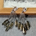Natural Stone Dangle Earrings For Women S925 Sterling Silver