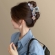Kristallblumen-Haarkralle, elegante Kristallblumen-Haarspange für Damen