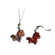 Solid Wood Chinese Zodiac Horse Keychain Pendant