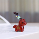 Solid Wood Chinese Zodiac Horse Keychain Pendant
