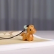 Solid Wood Chinese Zodiac Horse Keychain Pendant