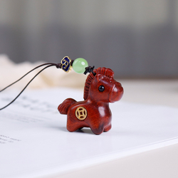 Little Horse Phone Charm [Red Sandalwood]