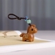 Solid Wood Chinese Zodiac Horse Keychain Pendant