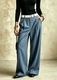 High-Waist Wide-Leg Suit Pants With Center Crease