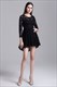 Illusion-Homecoming-Kleid mit langen Ärmeln, kurzem A-Linien-Schnitt und Spitze