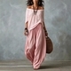 High-End Wide-Leg Pants And Off-Shoulder Top Set For Women