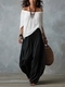 High-End Wide-Leg Pants And Off-Shoulder Top Set For Women