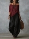 High-End Wide-Leg Pants And Off-Shoulder Top Set For Women