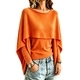 Elegant Faux Two-Piece Shawl Knit Sweater For Women