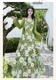 Schweres wasserlösliches Spitzen-Neckholder-Kleid mit Sonnenschutz-Cardigan