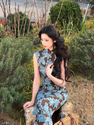 Blue Old Dream Vintage Sleeveless Qipao Dress Chinese Style Summer