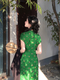 Baoxiang-Blume Vintage chinesischer Stil Qipao Damen Sommer Alltagskleidung
