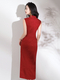 Red Chinese Style Qipao Dress For Engagement Toast